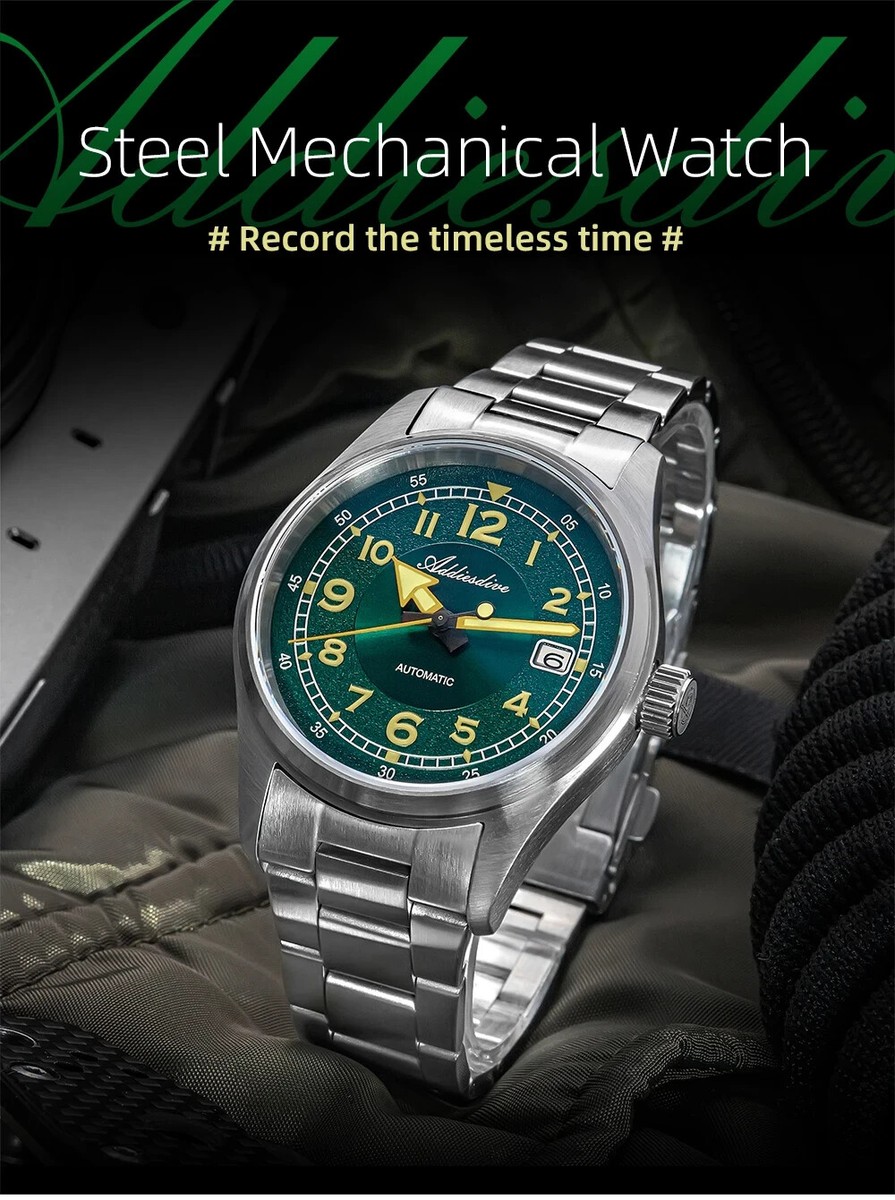 Addiesdive AD2055 Mechanical 39mm Watch Seiko NH35 Auto 200m