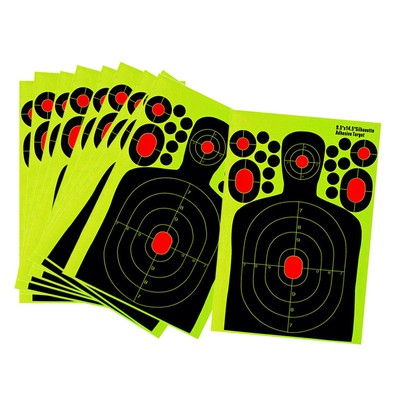 10 packs human body shape shooting targets paper target gun range