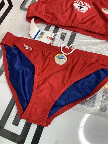 NEW SPEEDO Lifeguard Top Female Techno Back Sz XL Guard Bottom 2-Pc Two Piece - Picture 2 of 7
