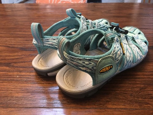 Keen Newport Water Sport Sandal Women size 6.5 Narrow Aqua Diamond Pattern - Picture 4 of 6