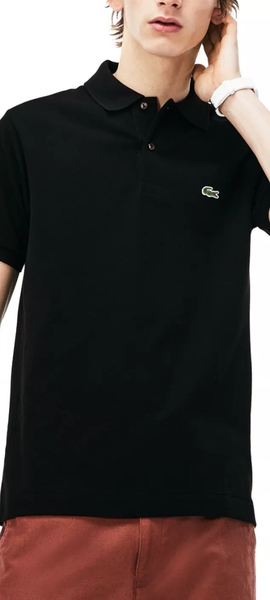 NWT Lacoste Black Classic Fit Polo Mens Medium 4 | eBay