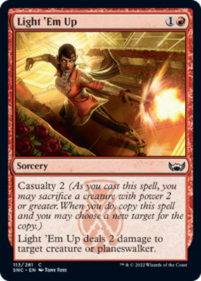 LIGHT 'EM UP X 4 N/M STREETS ON NEW CAPENNA MAGIC THE GATHERING