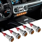 LED Indicator Light 6MM 1/4 Yellow Signal Lamp 12-24V Automotive LED Light, 5PC