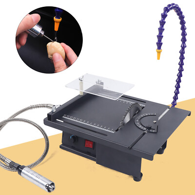 110V Table Saw Gem Jewelry Rock Bench Polishing Grinding Machine Lathe Polisher