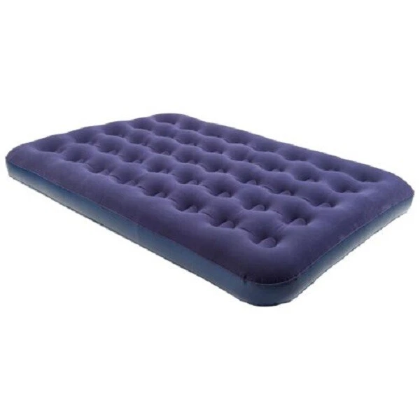 Eurohike flocked airbed clearance deluxe double with pump