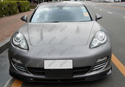 For Porsche Panamera 2010-13 Real Carbon Fiber Front Bumper Lip Spoiler Splitter - Picture 13 of 17