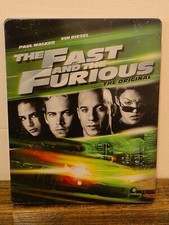The Fast and The Furious Steelbook Blu-Ray DVD, 2001 Vin Diesel, Paul Walker