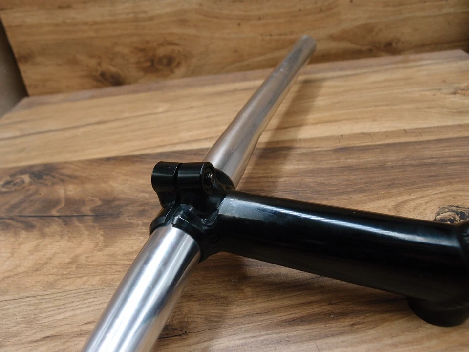 Manillar plano de aluminio Kalloy + vástago de pluma Kalloy 25,4 mm para MTB Foto 4 de 4