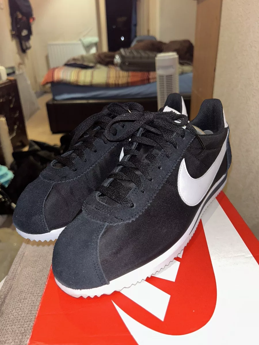 Nike Classic Cortez Nylon homme OG NOIR BLANC UK 9 Us 10 807472 011