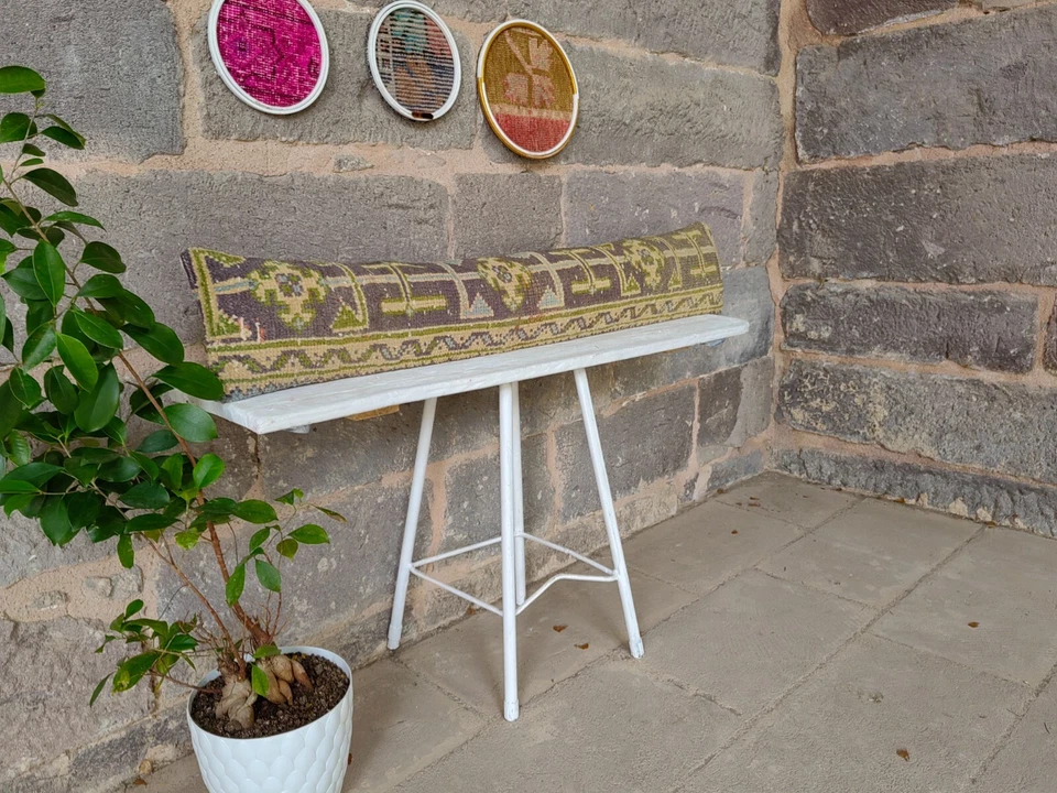 ALMOFADA LONGA BOLSTER TAPETE TURCO TRAVESSEIRO CAMA LONGA TRAVESSEIRO LONGO DECORAÇÃO TRAVESSEIRO LOMBAR - Imagem 3 de 4