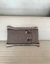 Cuscino rettangolare di design stile OKA crema/nero 50 cm x 30 cm, nuovo