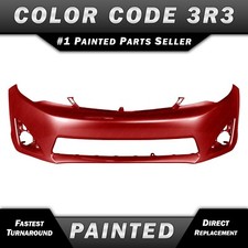 New Painted 3r3 Red Front Bumper Cover Replacement For 2012-2014 Toyota Camry