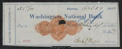 RN-D1 Boston, Washington National Bank of Boston Hamilton