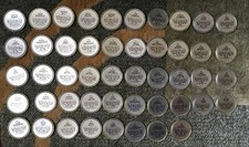 1987 Topps Coins metal - COMPLETE SET 1-48 - Ryan, Ripken, Puckett Mattingly