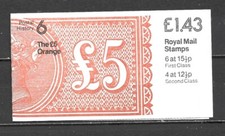 HISTORIA POSTAL FN6A 1982 1,43 £. No 6 - THE 5 ORANGE & BLACK
