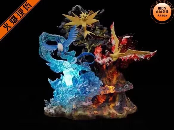 Gene Studio Moltres & Zapdos Resin Statue Collectible Articuno