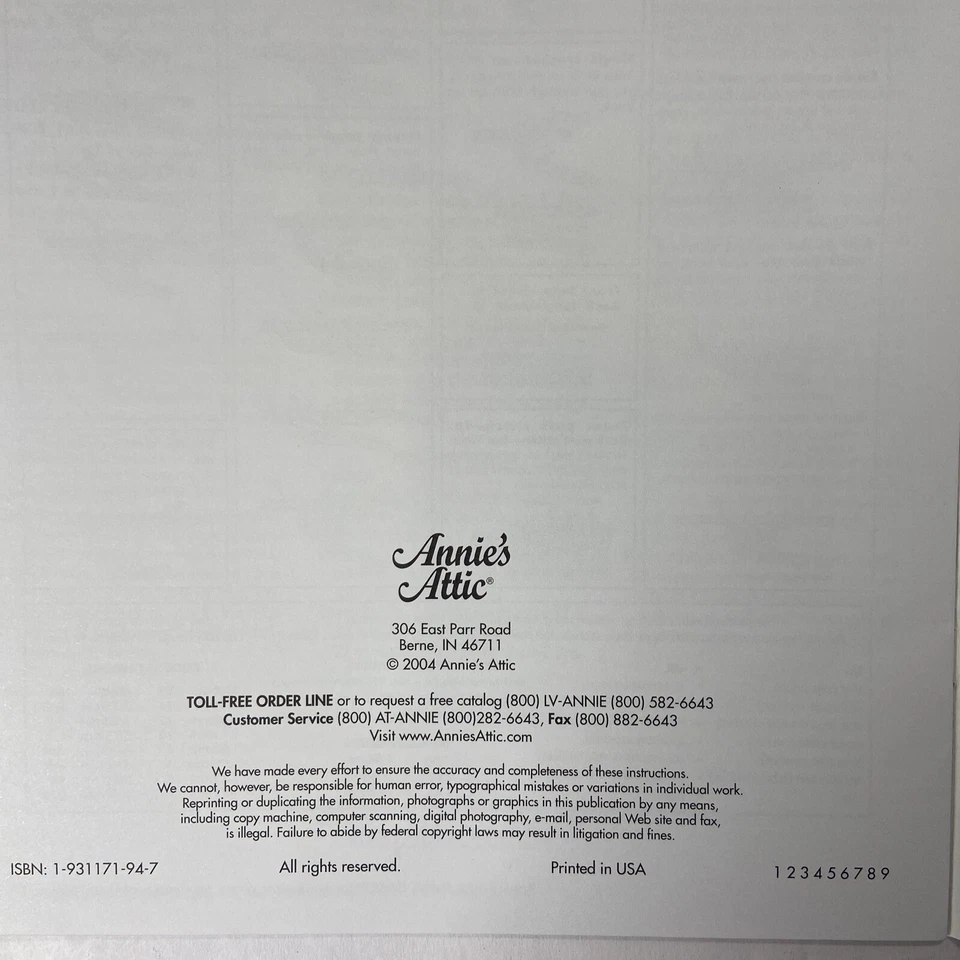 Patrón de ganchillo ático Annie's 874518 celebraciones inspiradoras 2004 Foto 3 de 4