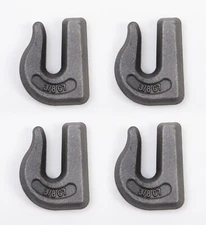 4x Weld on Grab Chain Hooks 3/8" Tractor Bucket Trailer Rigging Tow WLL 6600 lbs
