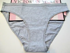 VICTORIA'S SECRET Cotton Bikini Panty VS Gray Heather S M L XL 2XL NWT
