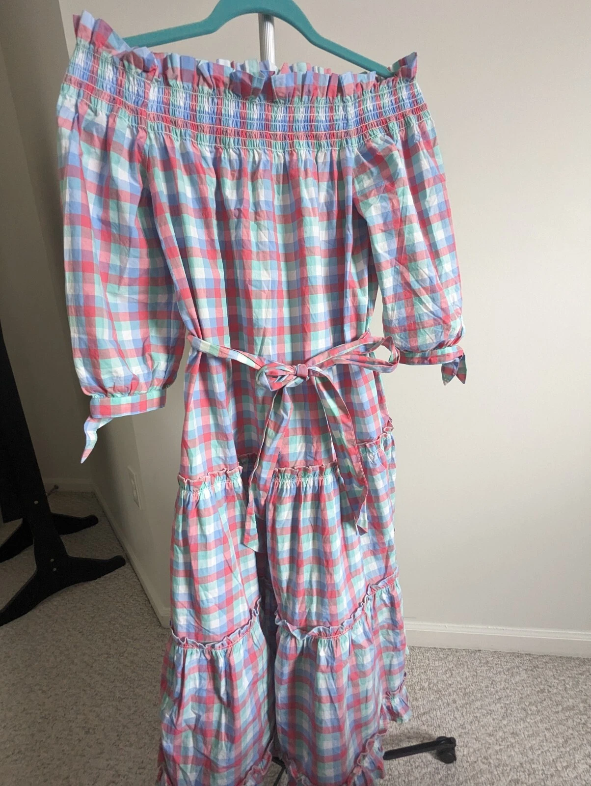 Abito a tracolla KATE SPADE Madras a quadri. Taglia: XS