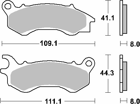 Plaquettes de frein céramique KH603, performance premium pour Honda NSC