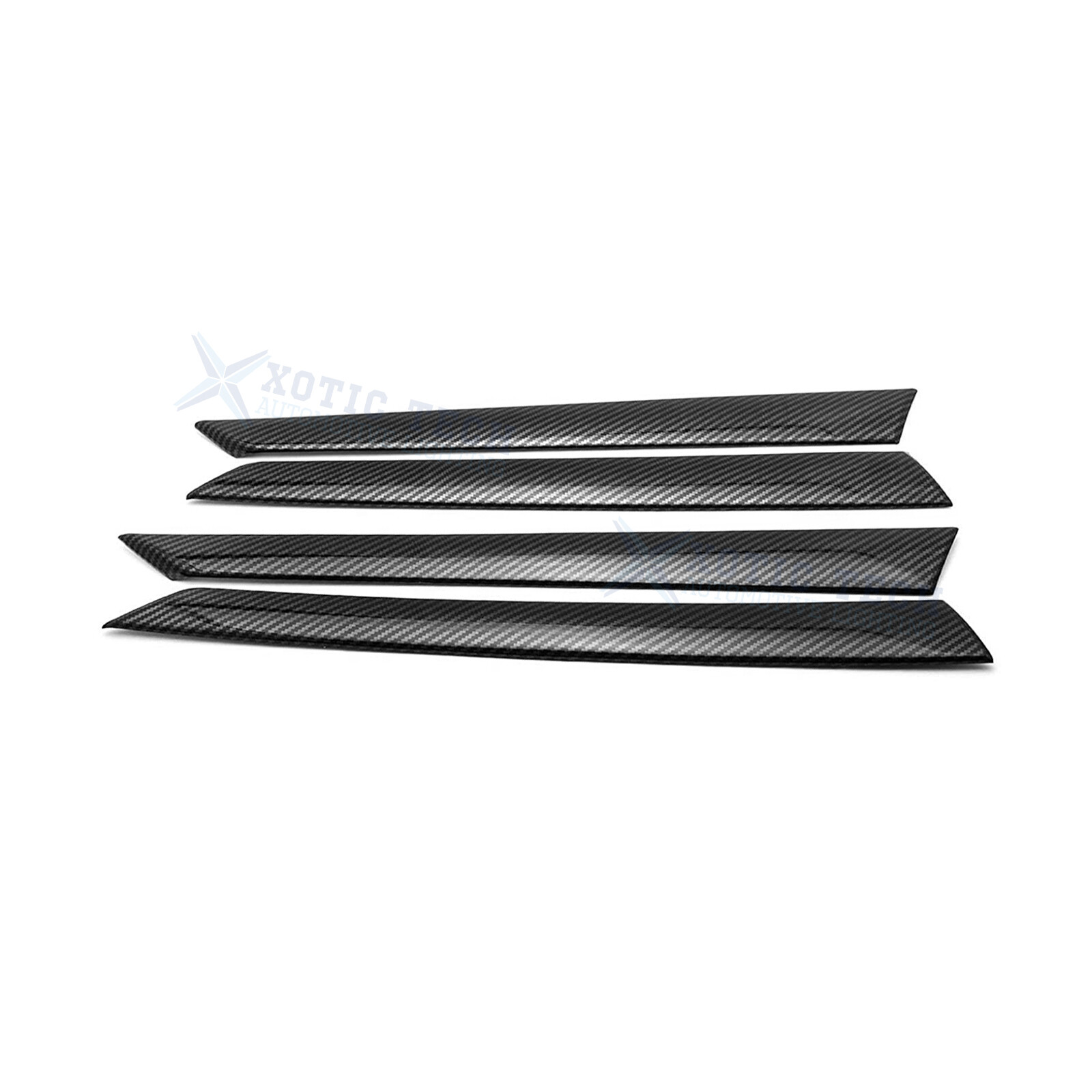 Carbon Fiber Style Door Panel Armrest Stripes Cover Trims For Honda Accord 18-22