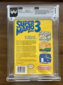Super Mario Brothers 3 NES Nintendo CIB WATA Graded 7.5 Bros Right Side READ
