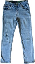 Levi's 511 Boys Jeans Size 12 Reg 26x27 Slim Light Wash Distressed Flex Waist