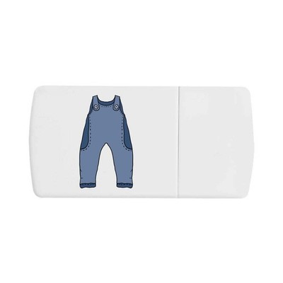 Pillendose ''Blaue Latzhose'' mit Tablettensplitter (PI00033279)