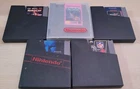 NES Game Lot of 5; Kid Niki, Robocop, NFL, Total Recall & Section Z
