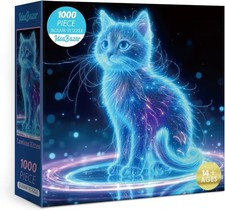 Luminous Kitten 1000 Pc Jigsaw Puzzle, Brand New-Sealed Box 