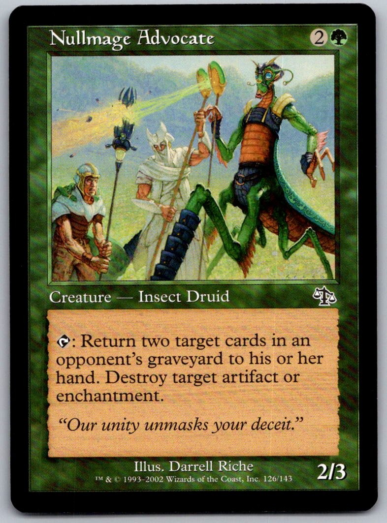 Nullmage Advocate 126 Common Judgment Magic: The Gathering Lightly Played