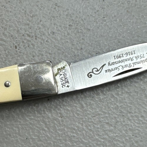 Schrade Cutler National Park Service 75th 1916-1991 Anniversary pocket knife USA - Picture 20 of 21