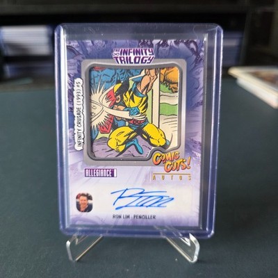 2023 Upper Deck Marvel Infinity Trilogy Comic Cuts Auto /25 Wolverine Ron Lim