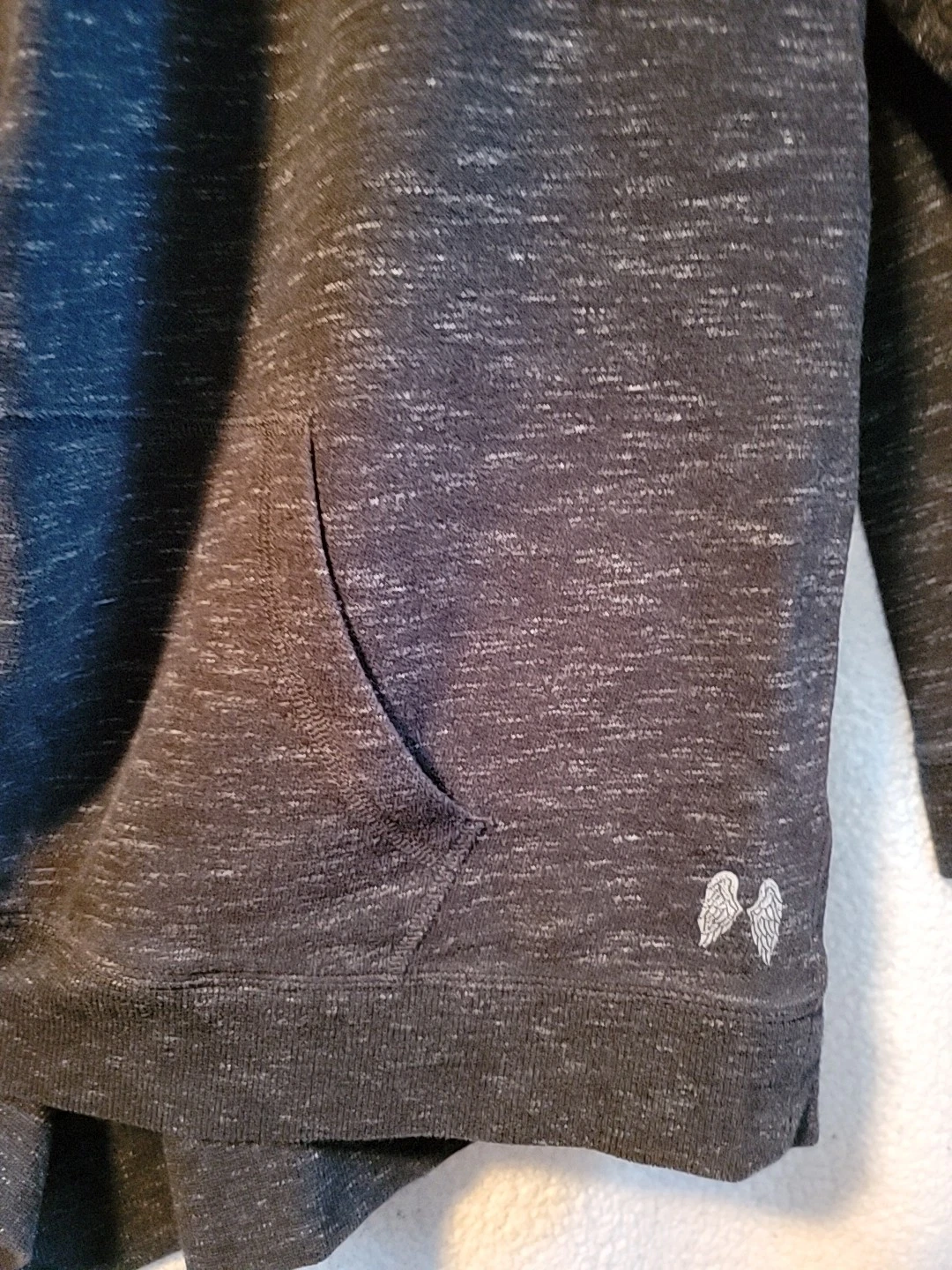 UNDERCOVER Victoria's Secret Felpa con cappuccio Angel Wings Grigio Donna Taglia M