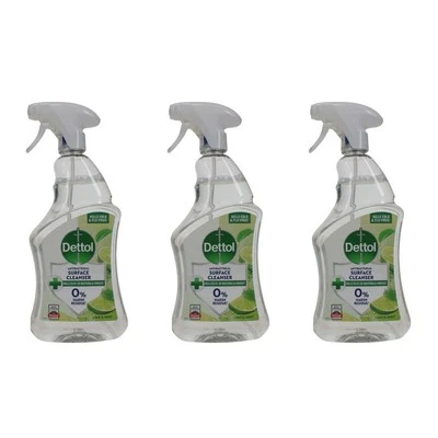 Dettol Surface Cleaning Spray Lime and Mint 750 ML - Pack of 3