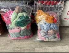 Vegan friendly wool Felting Roven Bits, Needle felting, spinning, weaving.