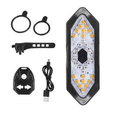 Tail Light Turn Signals Cycling Tail Light USB Bicycle Warning Lamp With Horn