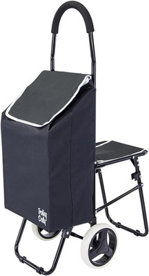 Trolley Dolly Sport with Chair   Foldable Grocery Cart on Wheels   Multi Use Rol