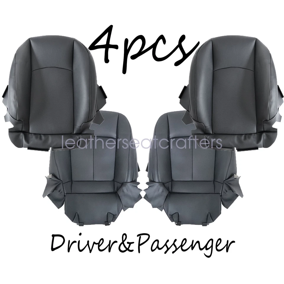 Cubierta de asiento de cuero delantera superior e inferior negra 04-08 se adapta a infiniti FX35 FX45 nueva Foto 3 de 4