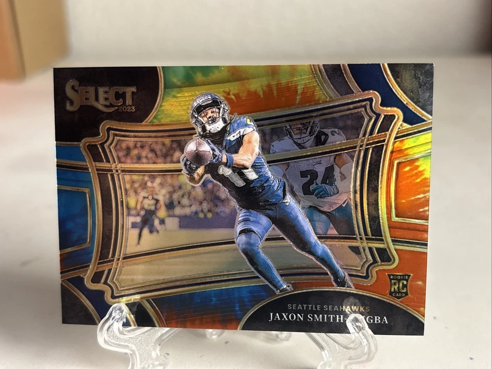 Jaxon Smith-Njigba 2023 Panini Select RC Tie Dye 11/25 Field Level -Rookie - Image 2 of 4