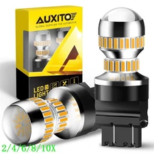 AUXITO CANBUS 3157 4157 LED Turn Signal Light Bulbs Anti Hyper Flash Amber 2/10x