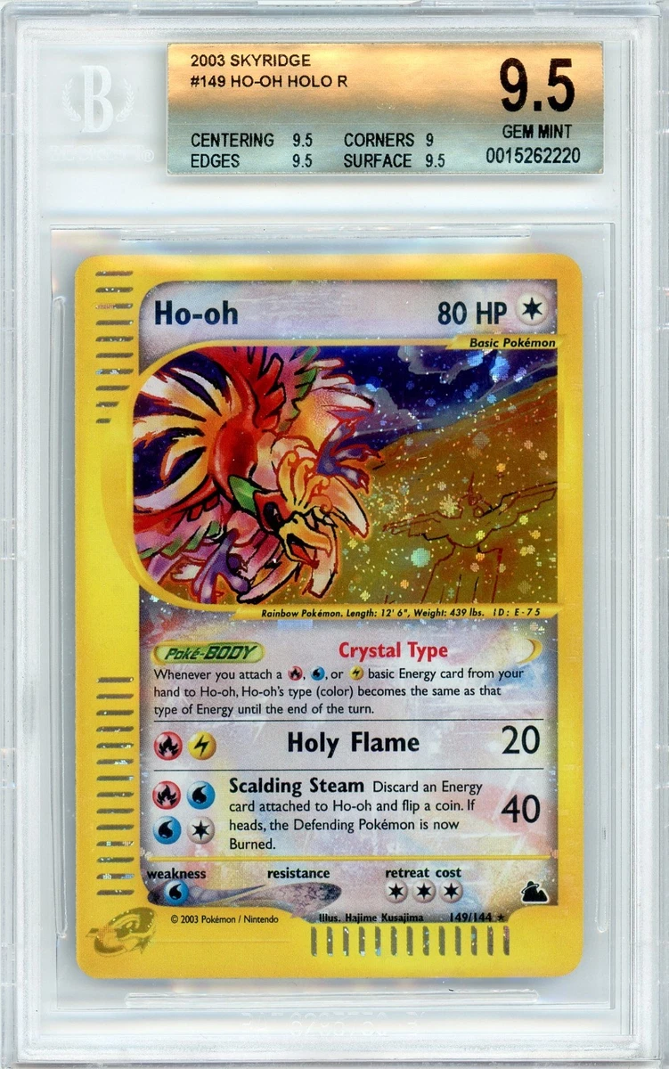 holographic ho oh card value 1st edition Ho-oh