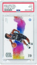Tyrese Maxey 76ers 2020-21 Panini Spectra Color Blast #17 PSA 9 Rookie Card