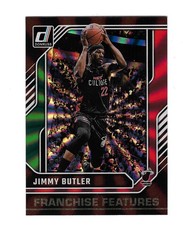 JIMMY BUTLER 2024-25 DONRUSS FRANCHISE FEATURES HOLO RED & GREEN LAZER /75 $30