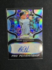 2019 Panini Prizm Baseball Brian Anderson Auto Pro Penmanship #PP-BA