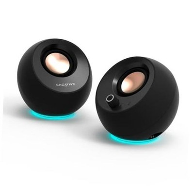 Labs Pebble PRO Minimalist USB-C Computer Speakers - Black
