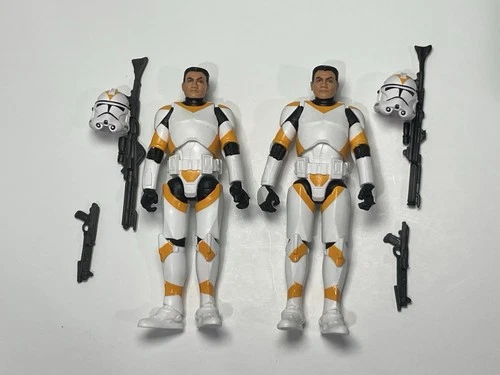 Star Wars Clone Trooper 212th Lot Of 2 Figures Vintage Collection Hasbro TVC