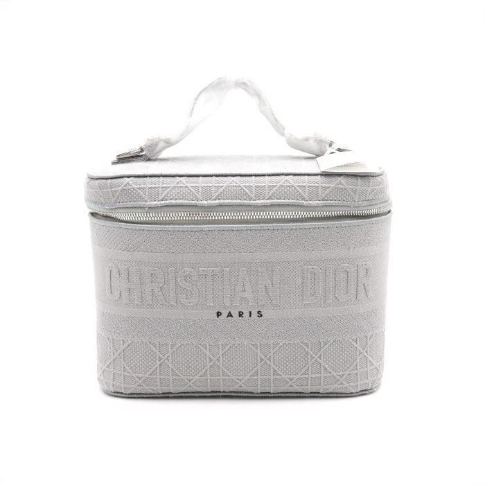 Sac fourre tout Dior gris clair cannage voyage vanity case 39682 80980148