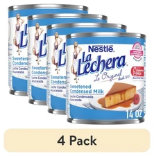 (4 pack) Nestle La Lechera Sweetened Condensed Milk, 14 oz Can